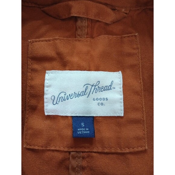 Universal Thread Women's Small Orange Ladrillo Zip Utility Anorak Jacket  S - Picture 5 of 10